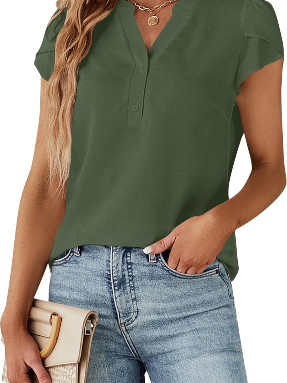 Blooming Jelly Women's Dressy Casual Tops
Business Work Blouses